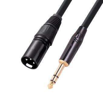 TC145BK19 3M Vergulde 6.35mm Male naar XLR Male Microfoon Mixer Audio Converter Kabel