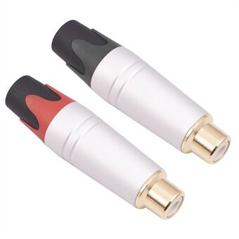 TR056 RCA Female Plug Adapter Speaker Plug RCA Jack Gold-Plated Solder Connector for Audio Cable Extension