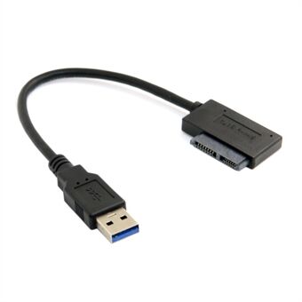 USB 3.0 naar 7 + 6 13-pins Slimline Sata-adapterkabel voor draagbare CD-DVD ROM optische drive