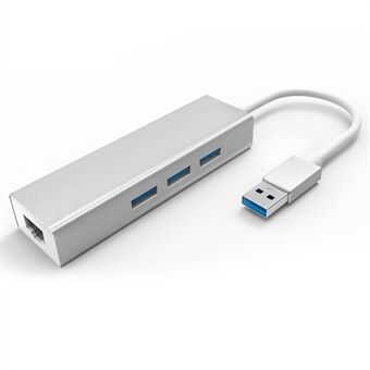 Adapter met 3 poorten USB 3.0 Gigabit Ethernet Hub RJ45 LAN-netwerkpoortkaart voor Windows XP / 7/8 / Mac OS
