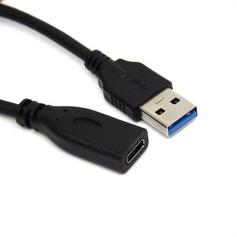 0,2 m Type-C vrouwelijk naar USB 3.0 mannelijk data- en oplaadverlengkabel voor Macbook Chromebook Pixel