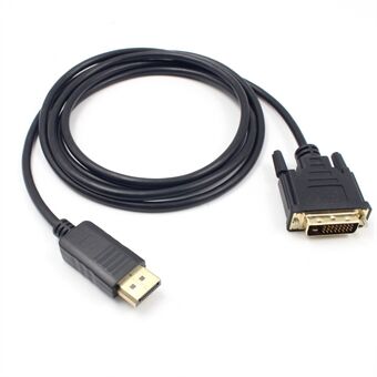1,8 m DisplayPort DP male naar DVI-D kabel kabeladapter