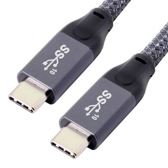 0,5 m USB C naar USB C-kabel 3.1 Gen 2 10 Gbps Video Data Transfer Oplaadkabel met E-Marker
