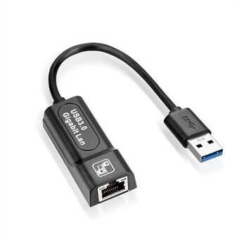 USB 3.0 Hub Ethernet-adapter voor RJ45 Gigabit-netwerkconverter voor Windows Win7 / Win8 / Win10 / Vista, Mac OS, Linux