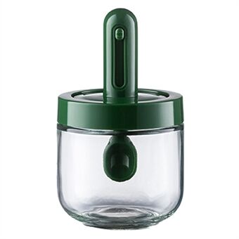 AAB020 Keuken Glazen Kruidendoos Intrekbare Lepel Kruidkruik Met Deksel Lekvrije Zout Peper Opslag Container (BPA Vrij, Geen FDA Certificaat)