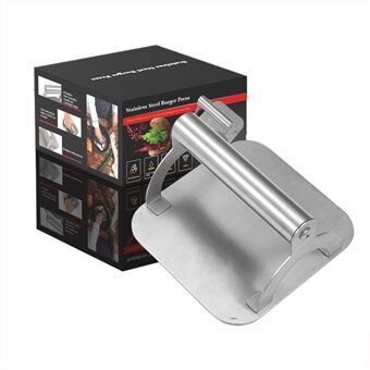 Steel Burger Press Non-stick Grill Smasher met ergonomische handgreep voor het maken van pasteitjes Vetpersen (zonder FDA-certificering)