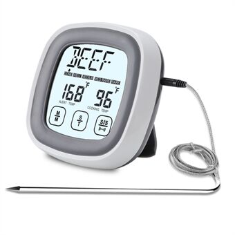 TS-BN53 Draadloos touchscreen BBQ -thermometer Elektronisch voedsel Vleestemperatuurmeetinstrument (BPA-vrij, FDA-gecertificeerd)
