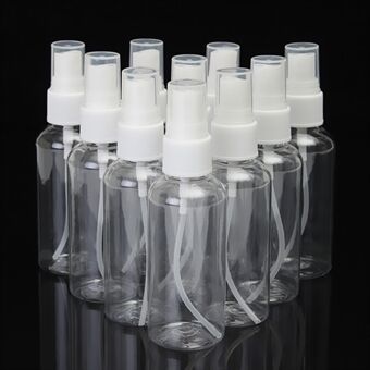 10 stuks 50 ml mini hervulbare fles draagbare spuitfles Travel transparante verstuiver