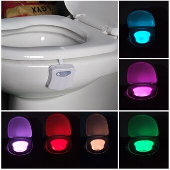 LIGHTBOWL 8-kleuren bewegingssensor Inductietoilet Nachtlampje