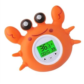 Badthermometer met kamertemperatuur Mooie krabvorm Vloeibaar badspeelgoed Bad Veiligheidstemperatuurthermometer