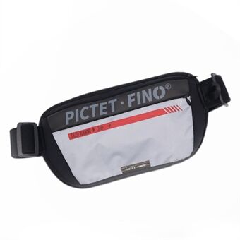 PICTET.FINO PF103 Stor capaciteit Kleurcontrast Nylon heuptas Waterdichte fitness Running heuptas voor 7-inch telefoons en lager