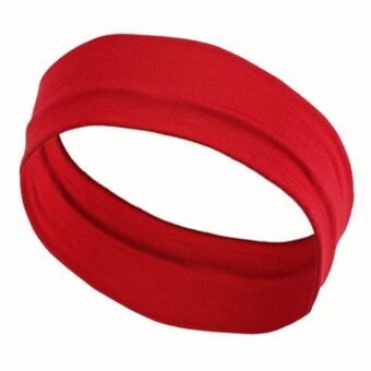 FD065 effen kleur vrouwen sport hoofdband vochtafvoerende elastische zweetband haarband