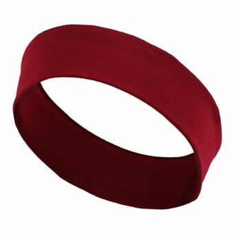 FD065 effen kleur vrouwen sport hoofdband vochtafvoerende elastische zweetband haarband