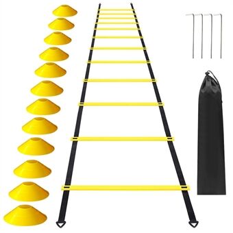 12 Step Agility Speed ​​Ladder Set - 19.7 Feet - Voor Voetbal en Fitness Training