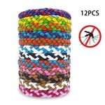 12 stuks Muggenwerende armbanden Anti Insects Bugs PU waterdichte armbanden voor volwassenen en Kids
