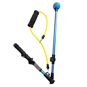 Rubberen riem Golftrainingshulp Golfswing Elleboogtrainer Corrigerende houdingsstok voor binnen en Outdoor - blauw