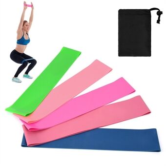 5 Stks Weerstand Loop Oefenbanden Hip Booty Bands Thuis Workout Apparatuur voor Krachttraining, Stretching, Booty Building