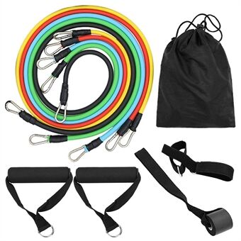 11-delige weerstandsbandset fitnesstrainingsbanden met handgrepen, deuranker, enkelband voor zware weerstandstraining fysiotherapie vorm lichaam