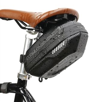 Fietstas Carbon Skin Waterproof Mountainbike Stor capaciteit Hard Shell zadeltas