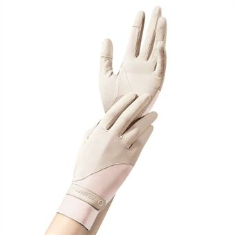 GOLOVEJOY XG58 1 paar Dames UV-bescherming Ijs Zijden Handschoenen Flip Vingertoppen Antislip Zomer Fietshandschoenen
