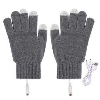 1 paar Winter Verwarmde Rijhandschoenen USB Opladen Warme Hand Handschoenen voor Outdoor Activiteiten Constante Temperatuur Winddichte Wanten