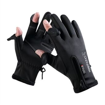 Warme Winterhandschoenen - Wind- en Waterdichte Wanten met Ritssluiting - Handschoenen voor Hardlopen, Autorijden, Fietsen, Werk en Touchscreen