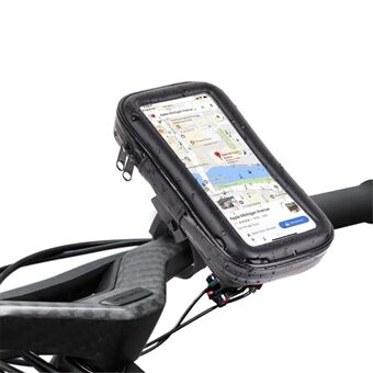 5,5 inch fietsstuur waterdichte EVA touchscreen telefoontas fiets mobiele telefoonhouder (maat: L)