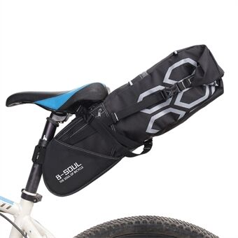 B-SOUL 10L mountainbike fietsstoeltje zadeltas Stor capaciteit waterdichte reflecterende fietsstaart opbergtas