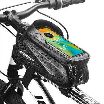 RZAHUAHU MTB Racefiets Bovenbuis Tas Waterdichte EVA Hard Shell Bike Voorbalk Touchscreen 7.2 Inch Telefoon Houder opbergtas
