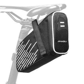 ANMEILU 7018 Hard Shell reflecterende fietszadeltas Waterdicht fietsstoeltje met staart aan de achterkant