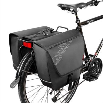 WHEEL UP Fietsendragertas Waterdichte bagageruimtetas 28L Kledingopslagpakket met Stor capaciteit en handvat voor achterbank van de fiets
