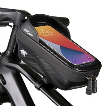 WOLFILIST S004 fietstas bovenbuis harde schaal regenbestendig voorbalk touchscreen telefoontas fietsen opbergtas