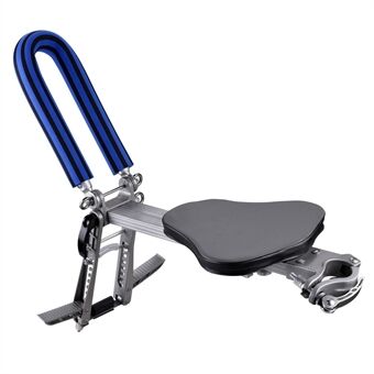 YSANAM Fietsstoeltjes Snel bewegend, aan de voorzijde gemonteerd verstelbaar veiligheidszitje met schuimhandvat / opvouwbare pedalen voor ondersteuning van Kids 55-60 kg laden