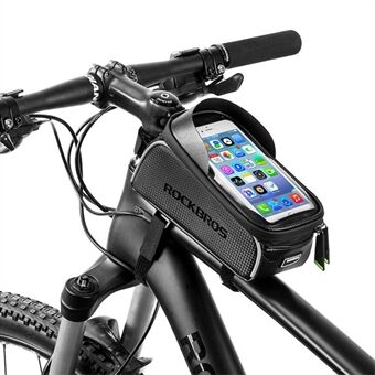 ROCKBROS MTB Racefiets Telefoon Case Waterdicht Touchscreen Fiets Top Frame Case voor 6.0 Inch Smartphone
