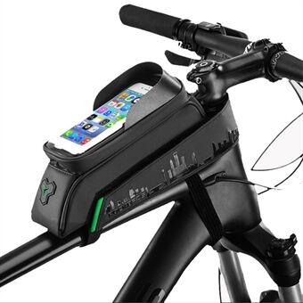 Smart 029-1BK Bicycles Front Tube Case met waterdichte transparante venstertas voor 6,0-inch smartphone