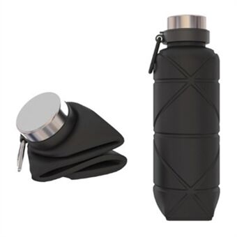 700ML draagbare opvouwbare siliconen waterfles Outdoor Travel Inklapbare drinkbeker (BPA-vrij, FDA-gecertificeerd)
