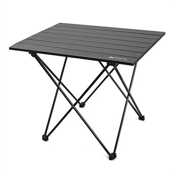 SHINETRIP A292-G0M draagbare opvouwbare tafel Outdoor camping picknick aluminium tafel bureau, maat M - zwart