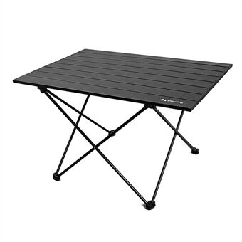 SHINETRIP A292-G0L aluminium tafel draagbare opvouwbare campingtafel voor Outdoor kamperen, maat L - zwart