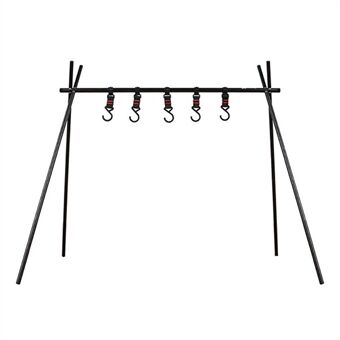 SHINETRIP A014-H0S aluminium picknick kookgerei driehoek hanger rek opvouwbare camping hangende plank, maat S