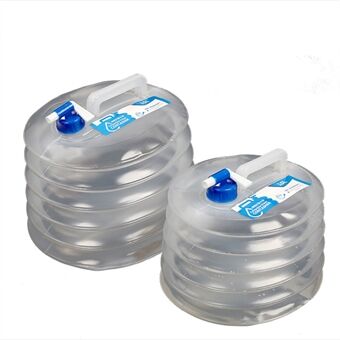HALIN HW315 Opvouwbare watertank 10L + 15L Draagbare watervoorraadkan Voedselgoedgekeurde watertank met kraan voor outdoor kamperen in noodsituaties (geen FDA-certificaat, BPA-vrij)