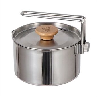 AOTU 1L multifunctionele 304 Steel pot Outdoor kookpot waterkoker pan camping kookgerei theepot (BPA-vrij, geen FDA-gecertificeerd)