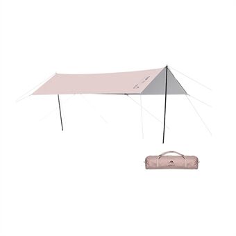 SHINETRIP A463-L00 Camping Tent Tarp 210D Zilvergecoat Oxford Doek Anti-UV Outdoor Luifel Luifel Onderdak, Maat L - Goud