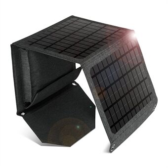 18W dubbele USB- Solar 3-opvouwbaar Solar Outdoor draagbare Smart -oplader