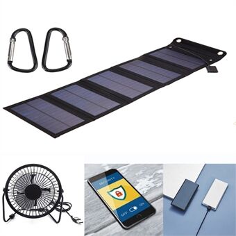15W draagbare Solar voor Outdoor , 5 opvouwbare Solar , USB-telefoonoplader, powerbank