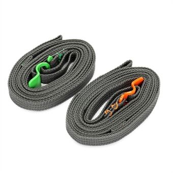 2 stuks AOTU verpakkingsriem touw lint met Steel gesp voor Outdoor reizen kamperen wandelen fietsen - willekeurige kleur