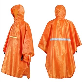 Reflecterende strook ontwerp regenjas waterdichte regenkleding regendichte poncho met reflector voor heren dames