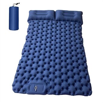 Draagbaar 2-persoons campingmat luchtmatras met luchtkussen waterdicht slaapkussen voor backpacken