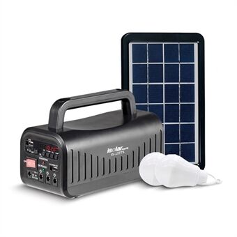 ISOLAR multifunctionele mini draagbare Solar -energie met USB-geheugenkaart MP3-muziekafspeelfunctie Outdoor camping noodverlichtingssysteem