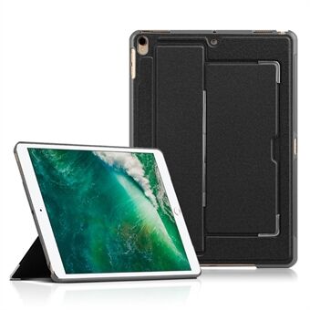 Voor iPad Pro 10,5-inch (2017) PU-leer Soft TPU Shell Cover Roterende as Kickstand Tablethoes