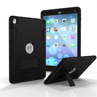 Armor Defender Kickstand PC siliconen hybride hoes voor iPad Pro 9,7 inch (2016) - helemaal zwart